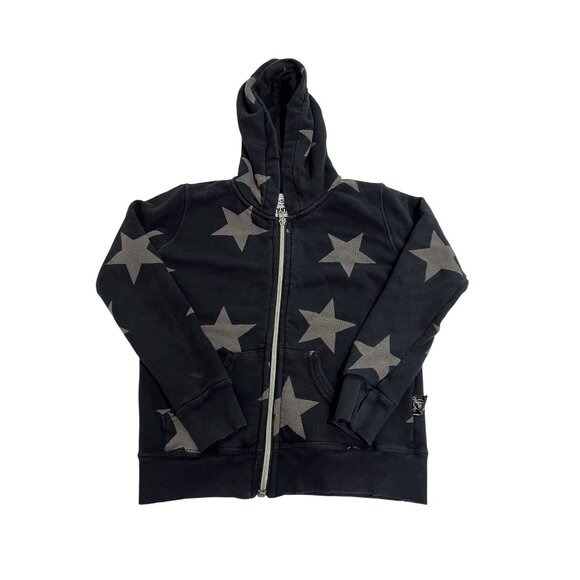 Nununu Star Zip Hoodie in Black
